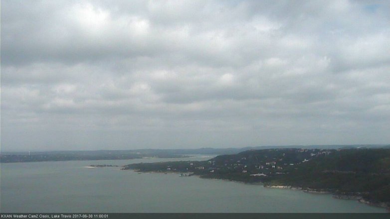 Lake Travis webcam, June 30, 2017 10:15 AM CT