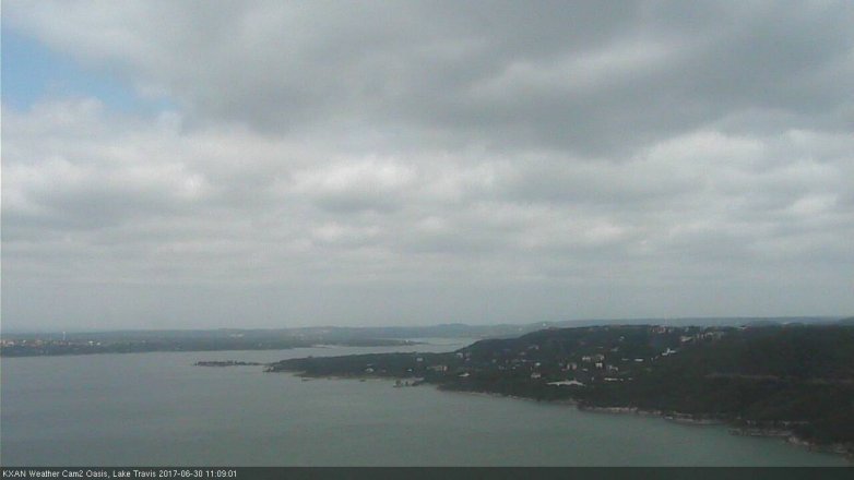 Lake Travis webcam, June 30, 2017 10:40 AM CT