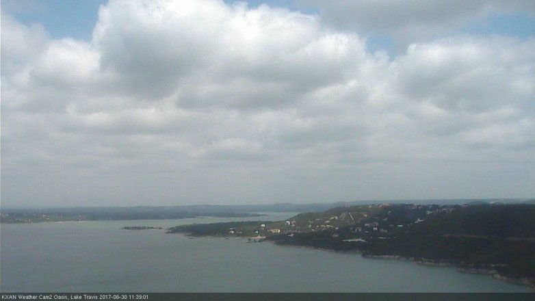 Lake Travis webcam, June 30, 2017 10:45 AM CT