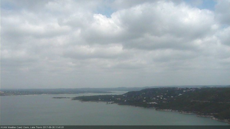 Lake Travis webcam, June 30, 2017 10:55 AM CT