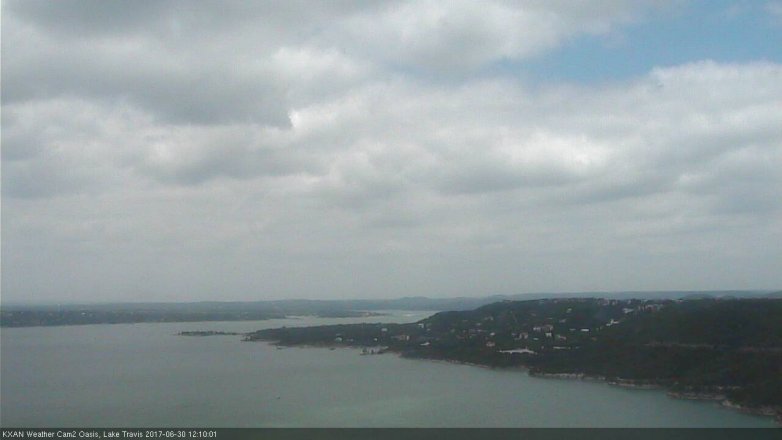 Lake Travis webcam, June 30, 2017 11:30 AM CT