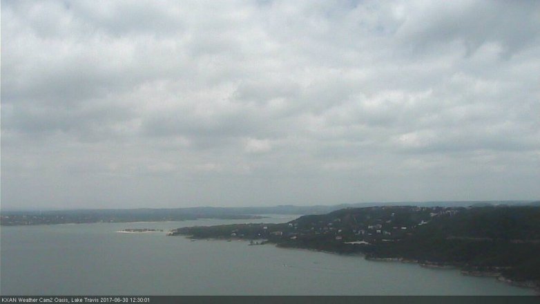 Lake Travis webcam, June 30, 2017 11:35 AM CT
