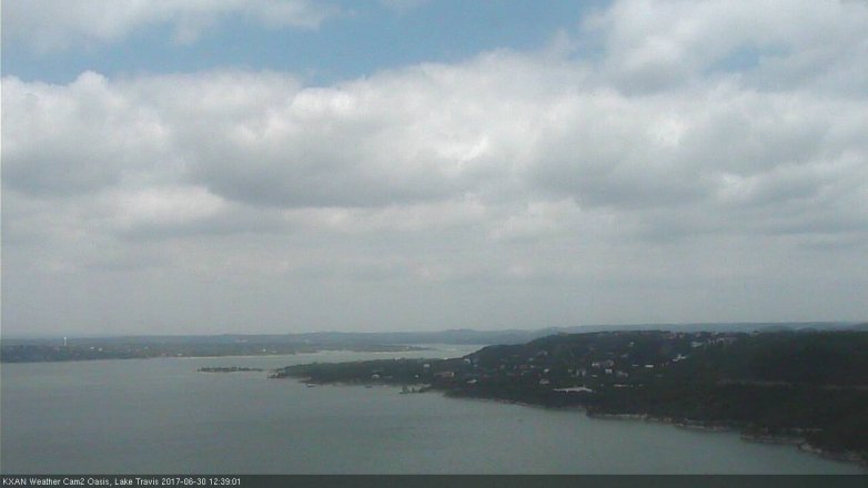 Lake Travis webcam, June 30, 2017 11:50 AM CT