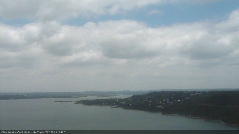 Lake Travis webcam, June 30, 2017 11:55 AM CT