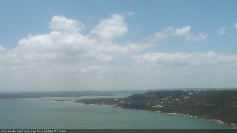 Lake Travis webcam, June 30, 2017 12:55 PM CT