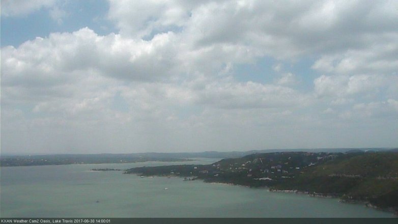 Lake Travis webcam, June 30, 2017 1:25 PM CT