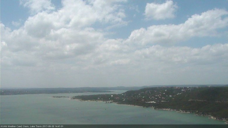Lake Travis webcam, June 30, 2017 1:45 PM CT