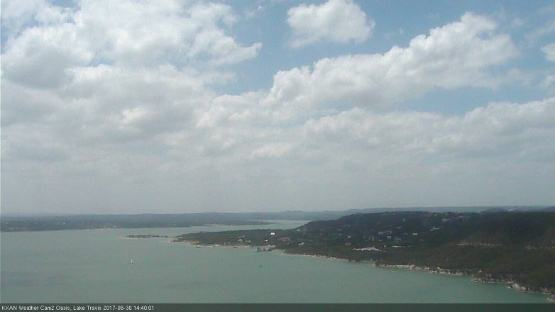 Lake Travis webcam, June 30, 2017 1:55 PM CT