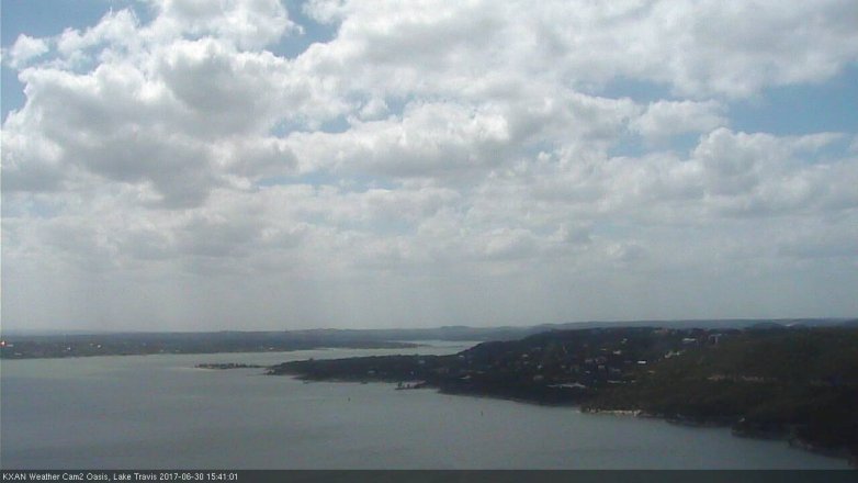 Lake Travis webcam, June 30, 2017 2:50 PM CT