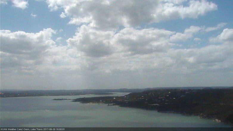 Lake Travis webcam, June 30, 2017 3:10 PM CT