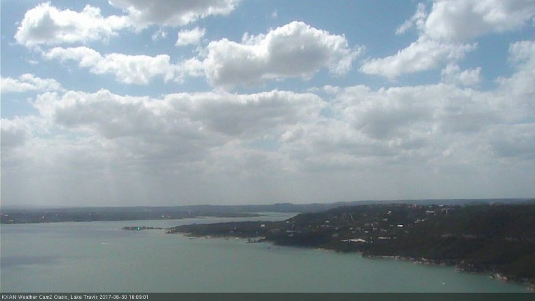 Lake Travis webcam, June 30, 2017 3:30 PM CT