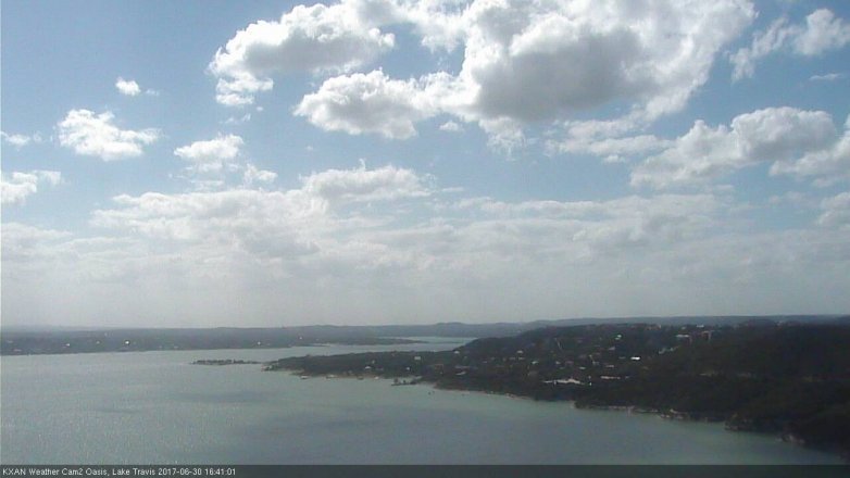 Lake Travis webcam, June 30, 2017 3:50 PM CT