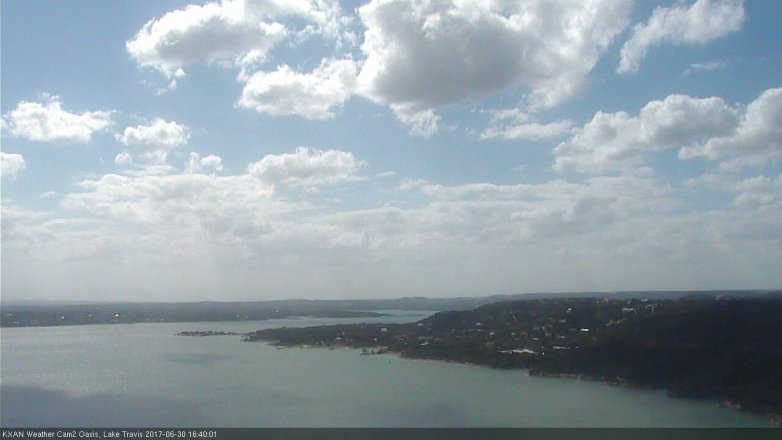 Lake Travis webcam, June 30, 2017 4:00 PM CT