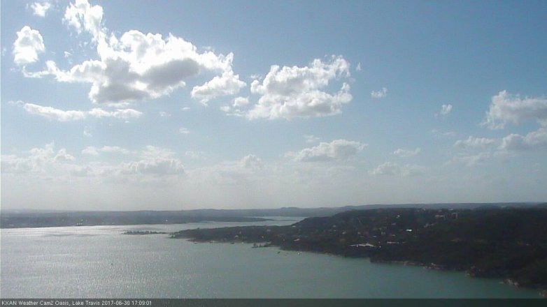 Lake Travis webcam, June 30, 2017 4:15 PM CT