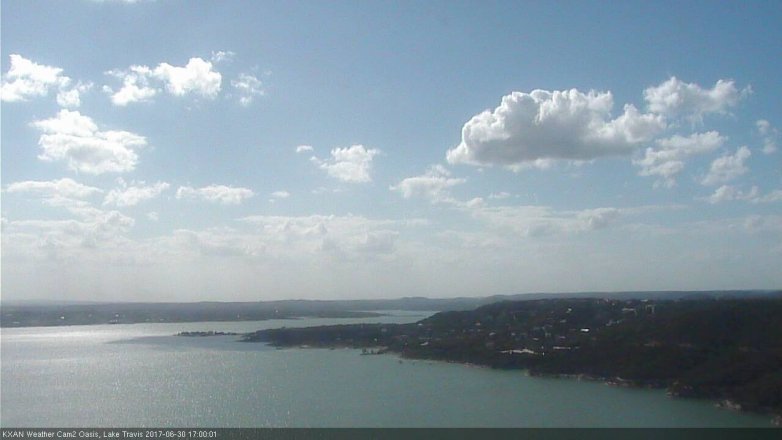 Lake Travis webcam, June 30, 2017 4:20 PM CT