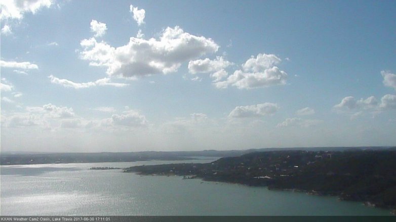 Lake Travis webcam, June 30, 2017 4:30 PM CT