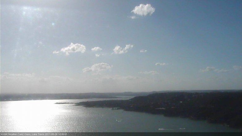 Lake Travis webcam, June 30, 2017 5:20 PM CT