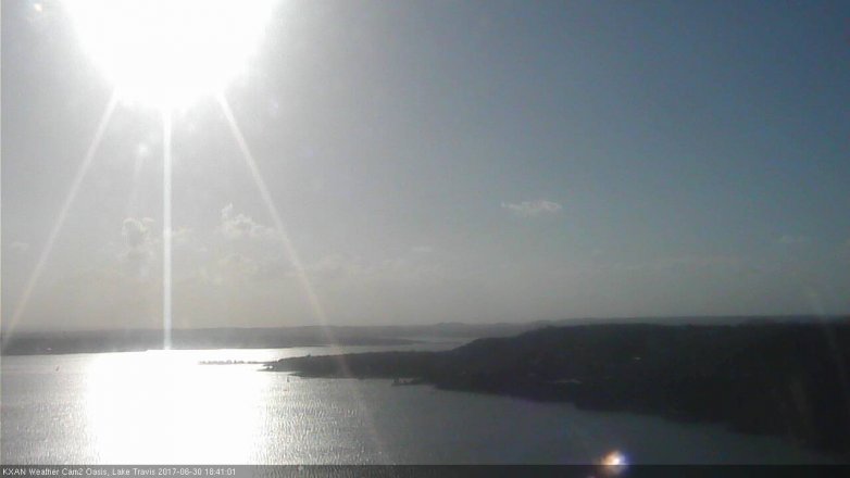 Lake Travis webcam, June 30, 2017 5:55 PM CT