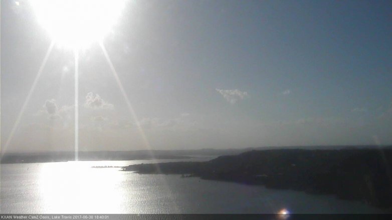 Lake Travis webcam, June 30, 2017 6:00 PM CT