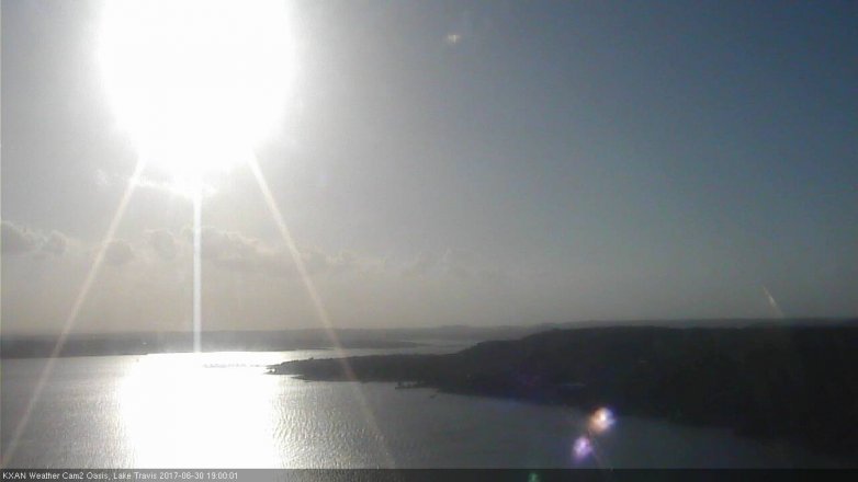 Lake Travis webcam, June 30, 2017 6:10 PM CT