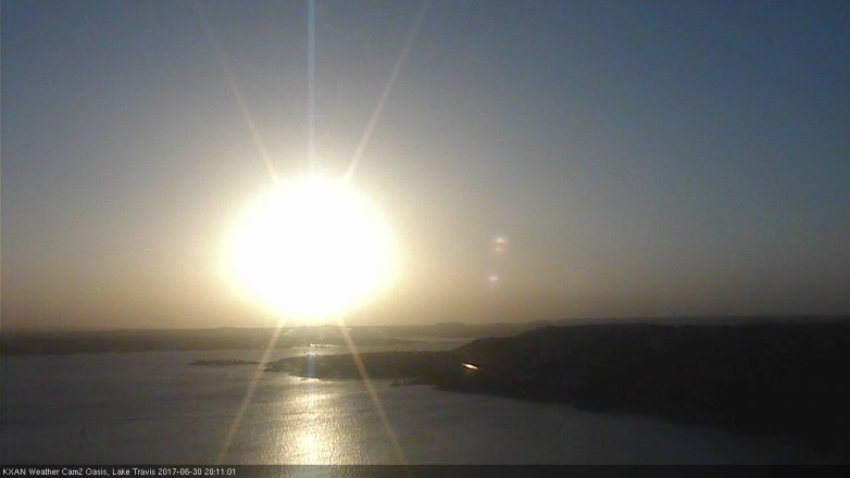 Lake Travis webcam, June 30, 2017 7:25 PM CT