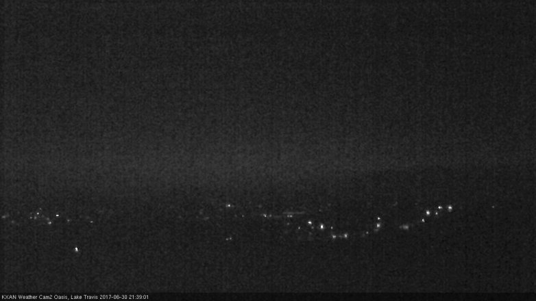 Lake Travis webcam, June 30, 2017 9:10 PM CT