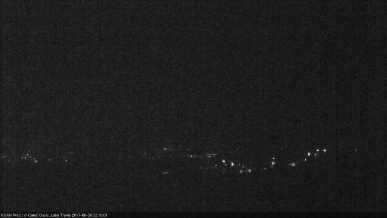 Lake Travis webcam, June 30, 2017 9:20 PM CT