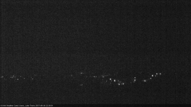 Lake Travis webcam, June 30, 2017 9:40 PM CT