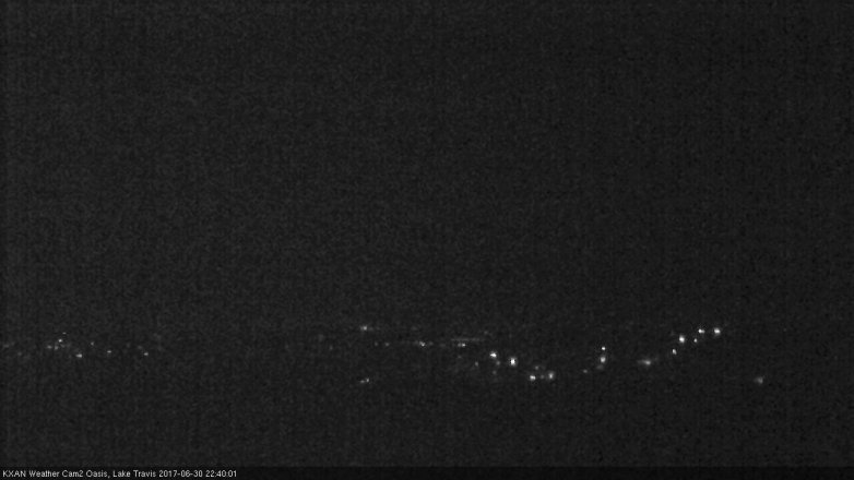 Lake Travis webcam, June 30, 2017 10:00 PM CT