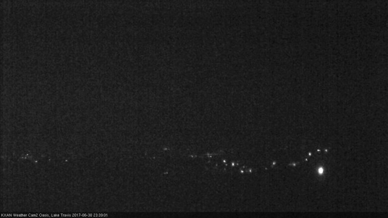 Lake Travis webcam, June 30, 2017 10:45 PM CT