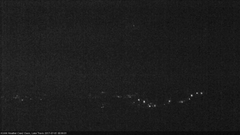 Lake Travis webcam, June 30, 2017 11:10 PM CT