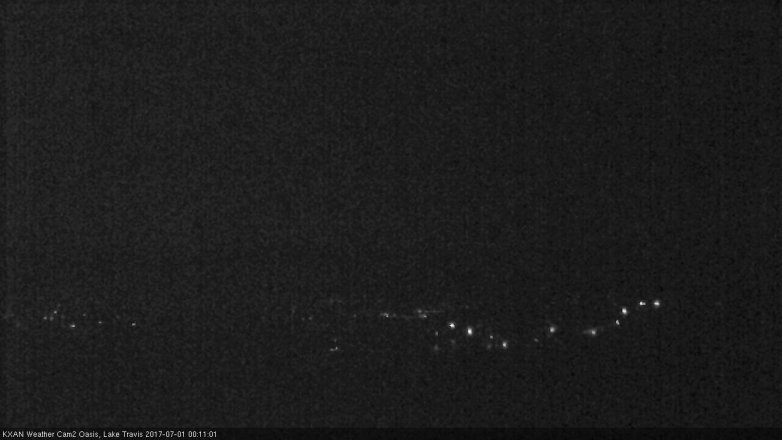 Lake Travis webcam, June 30, 2017 11:25 PM CT