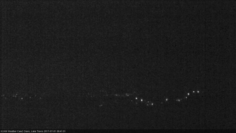 Lake Travis webcam, June 30, 2017 11:55 PM CT