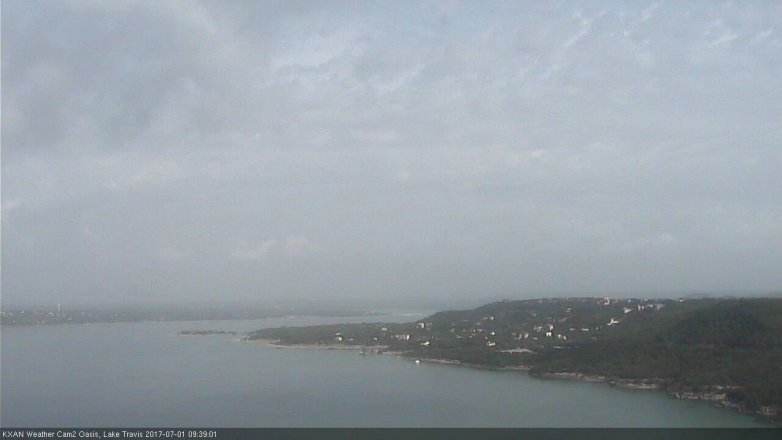 Lake Travis webcam, July 1, 2017 9:10 AM CT