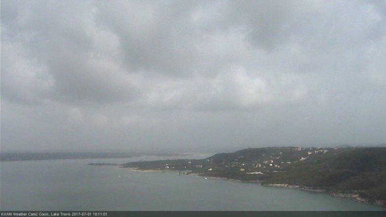 Lake Travis webcam, July 1, 2017 9:40 AM CT