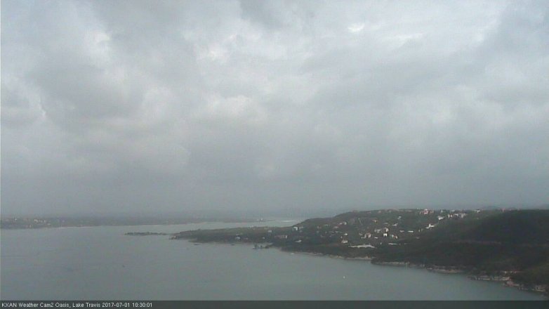 Lake Travis webcam, July 1, 2017 9:50 AM CT