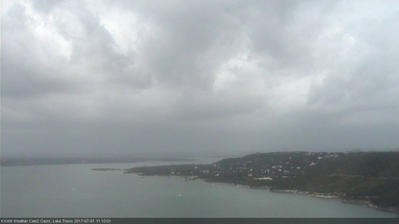 Lake Travis webcam, July 1, 2017 10:40 AM CT