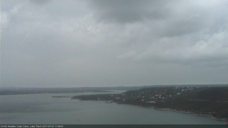 Lake Travis webcam, July 1, 2017 10:45 AM CT