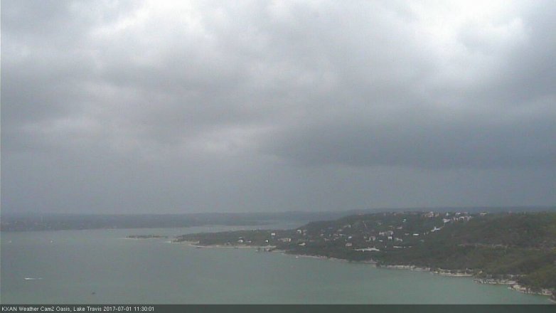 Lake Travis webcam, July 1, 2017 10:50 AM CT