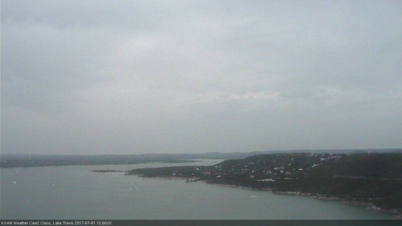 Lake Travis webcam, July 1, 2017 11:15 AM CT