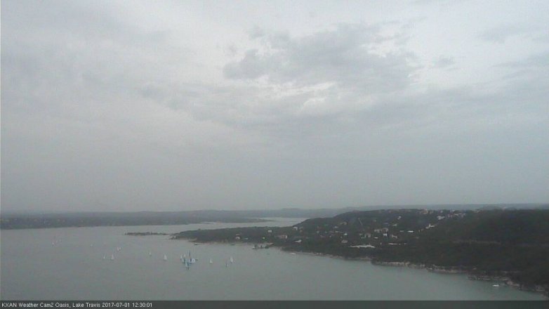 Lake Travis webcam, July 1, 2017 11:50 AM CT
