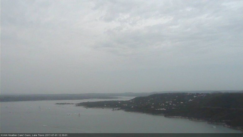 Lake Travis webcam, July 1, 2017 12:00 PM CT