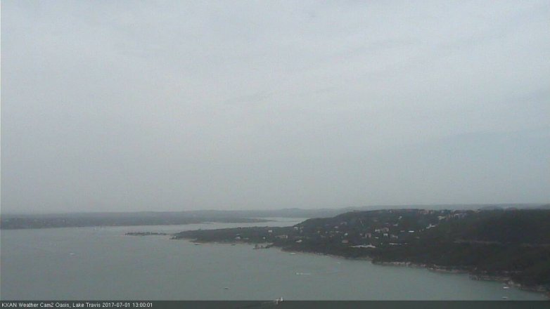 Lake Travis webcam, July 1, 2017 12:10 PM CT