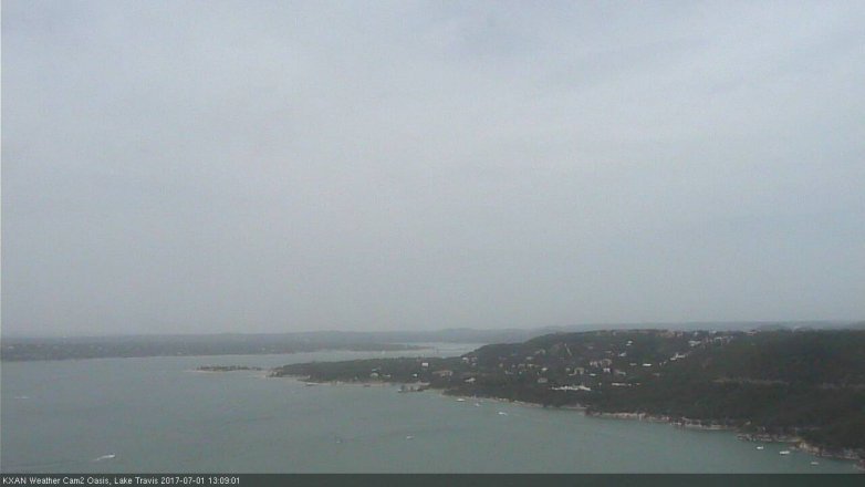 Lake Travis webcam, July 1, 2017 12:20 PM CT