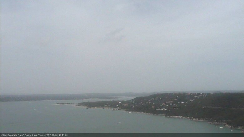 Lake Travis webcam, July 1, 2017 12:25 PM CT