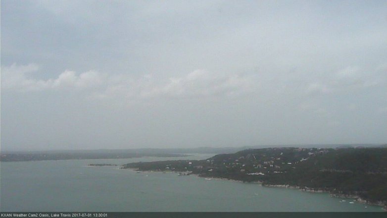 Lake Travis webcam, July 1, 2017 12:50 PM CT