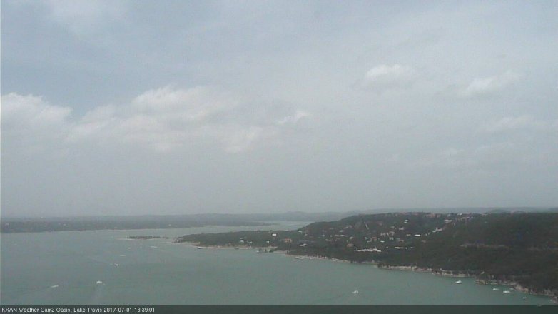 Lake Travis webcam, July 1, 2017 1:05 PM CT