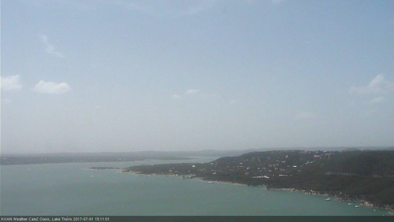 Lake Travis webcam, July 1, 2017 2:40 PM CT
