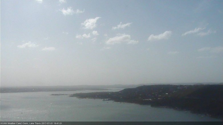 Lake Travis webcam, July 1, 2017 3:50 PM CT