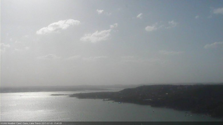 Lake Travis webcam, July 1, 2017 4:50 PM CT